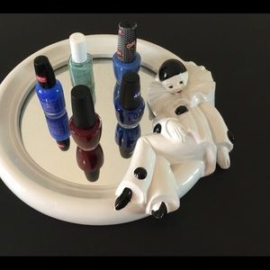 Unique Pierrot Clown Mirror beautiful ceramic